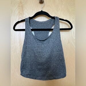Gray Racerback Tank Top